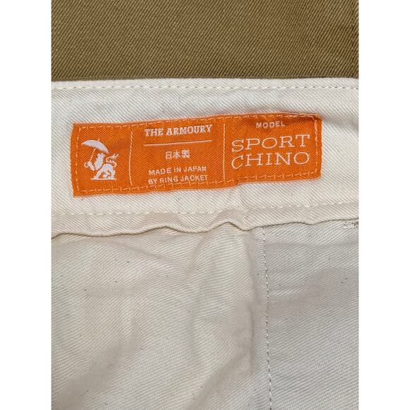 The Armoury chinos by Ring Jacket made in Japan sz 50cm 34in Office preppy - Picture 4 of 8